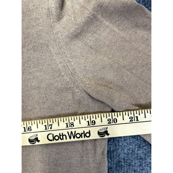 Banana Republic Men’s Medium Luxury Blend V Neck Sweater Brown Silk Cashmere - Picture 7 of 8